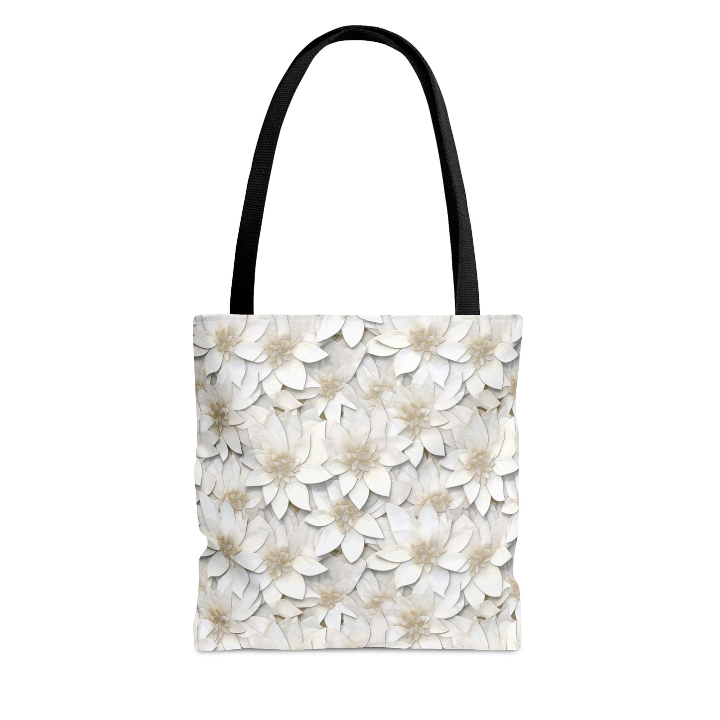 Beautiful and Unique - White Lotus Mosaic 12 - Useful, Multipurpose Bag -Tote Bag (AOP)