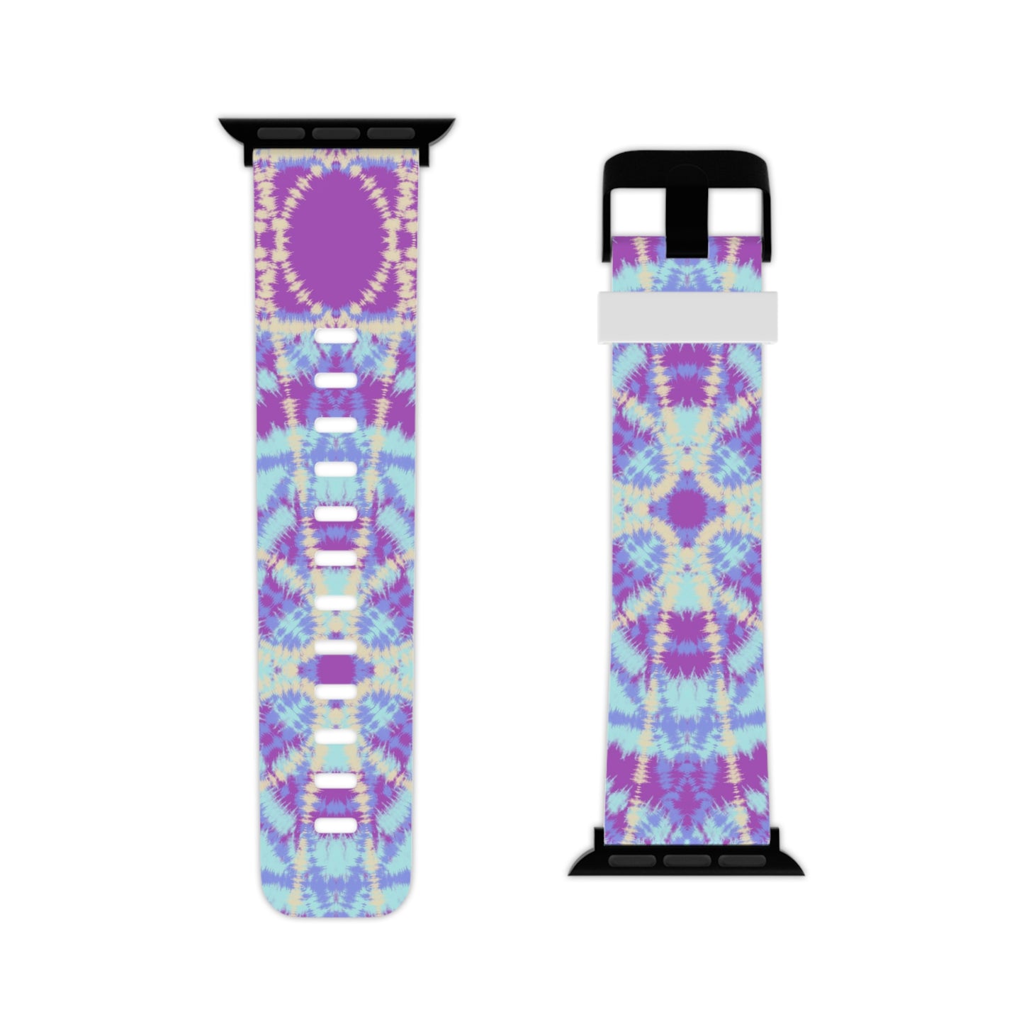 Blue and Purple Tie Dye - Watch Band for Apple Watch