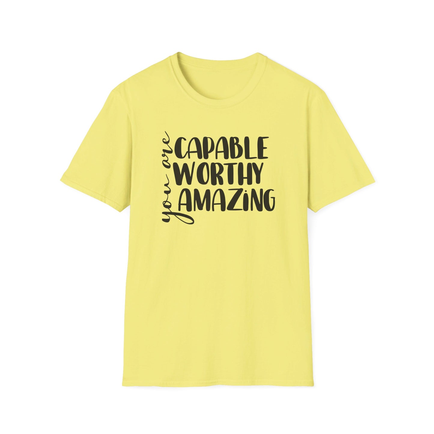 Capable, Worthy, Amazing - Unisex Softstyle T-Shirt