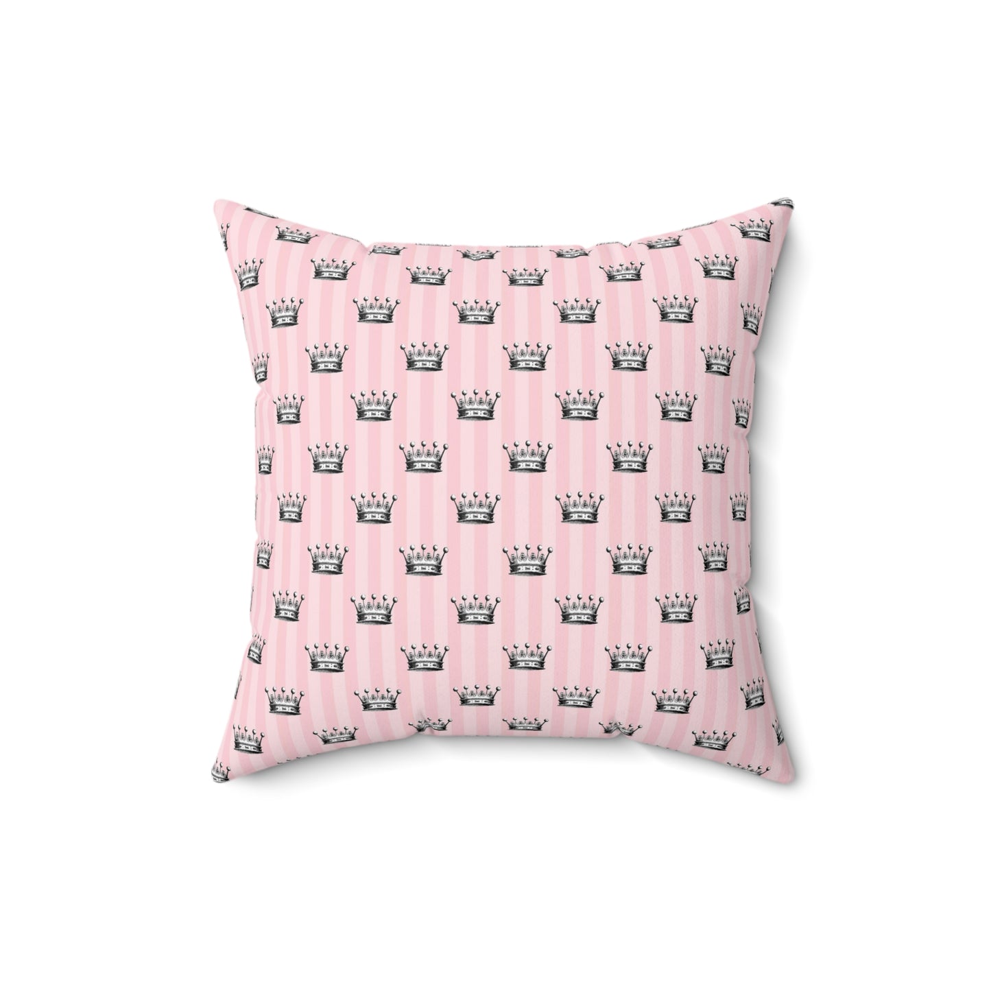 Pink Paris Pattern 20 - Faux Suede Square Pillow