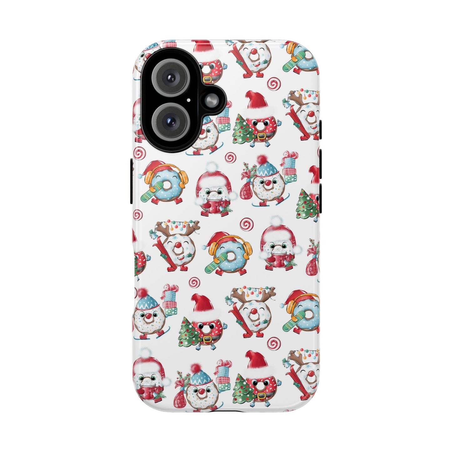 iPhone 16 and iPhone 15 Series - Christmas Doughnuts - Tough Phone Cases