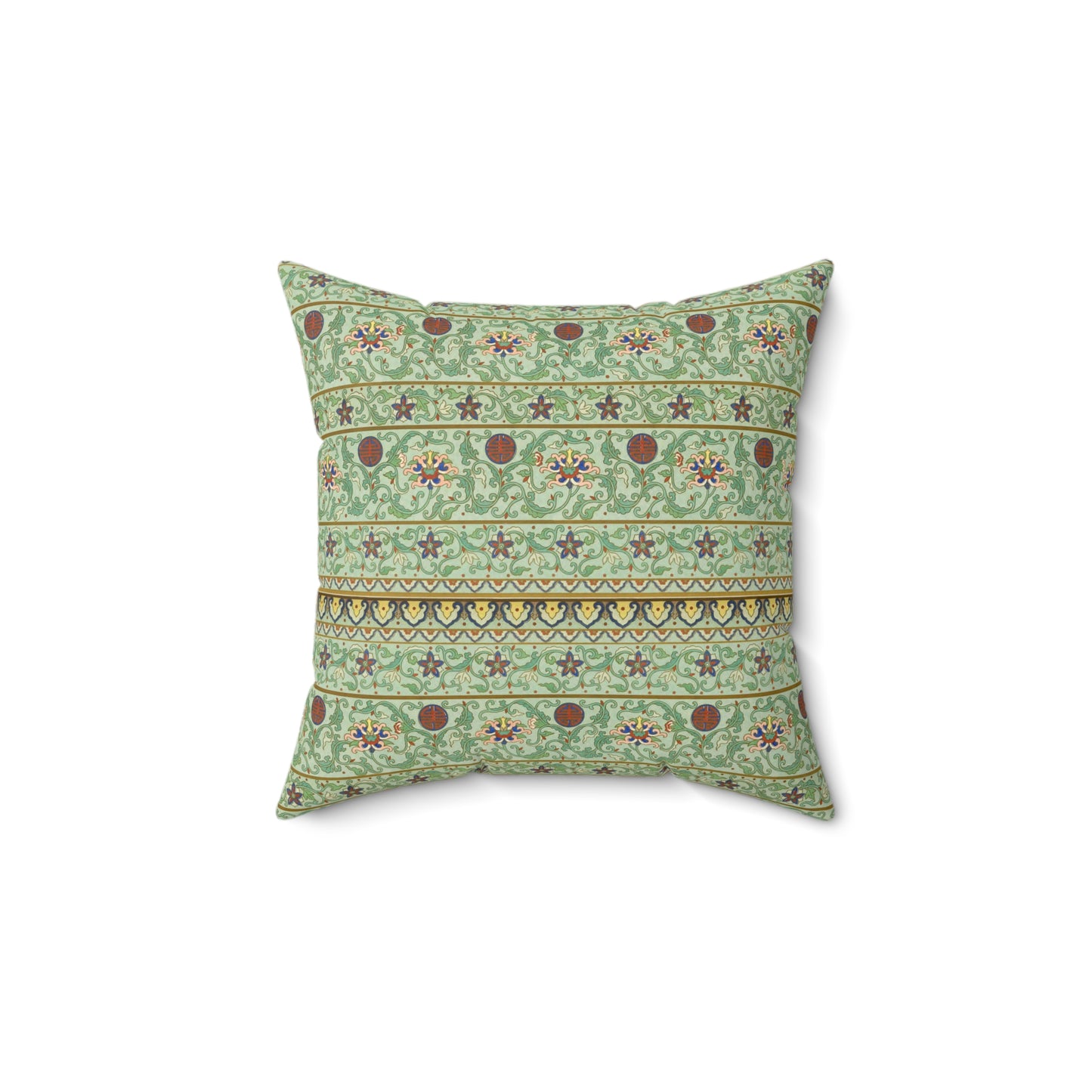 Boho Pattern 22 - Faux Suede Square Pillow