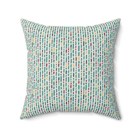 Boho Vibes Pattern 6 - Faux Suede Square Pillow