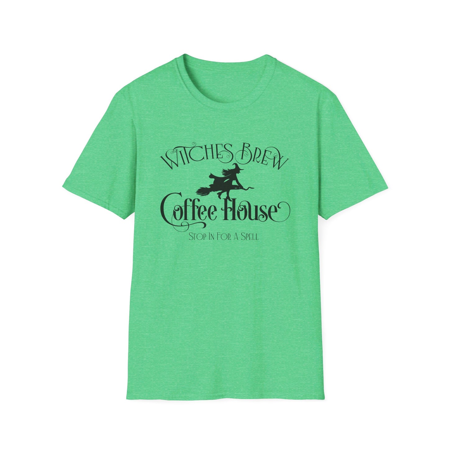 Halloween - Witches Brew Coffee House - Stop in for a Spell - Trick or Treat - Mystical - Vintage - Unisex Softstyle T-Shirt