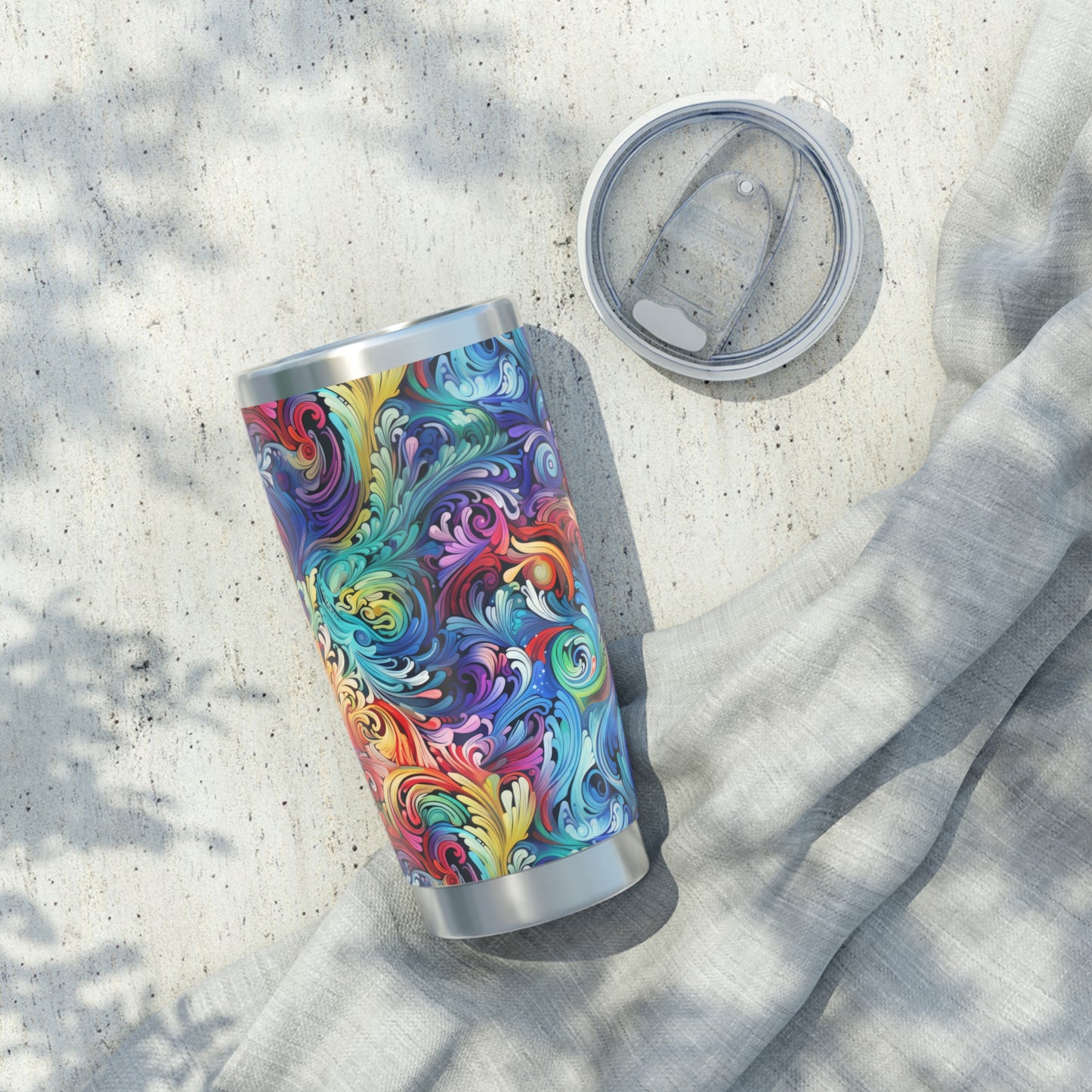 Rainbow Paisley 1.8 - Vagabond 20oz Tumbler - Stainless Steel - Double Wall