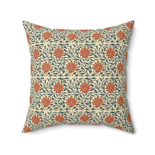 Boho Pattern 8 - Faux Suede Square Pillow