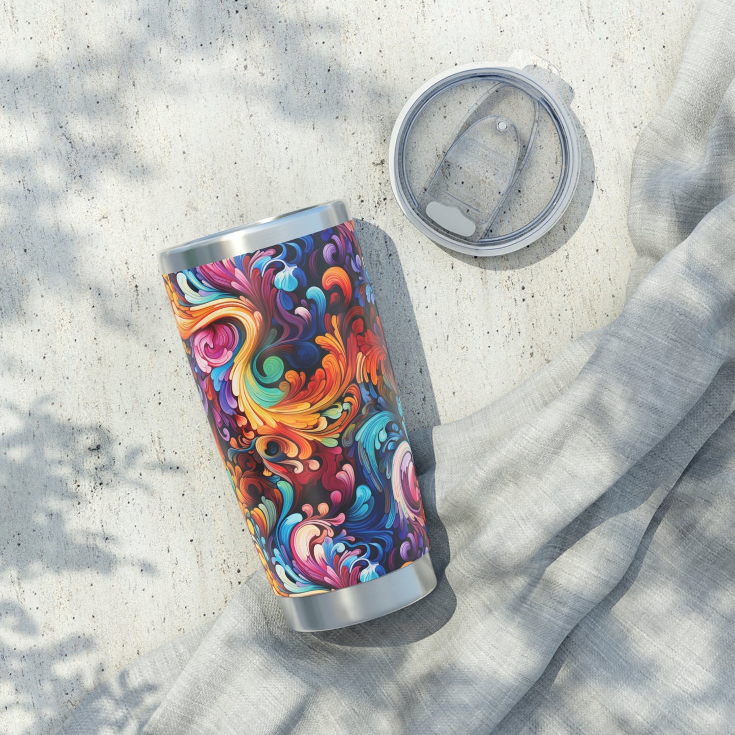 Rainbow Paisley 1.9 - Vagabond 20oz Tumbler - Stainless Steel - Double Wall