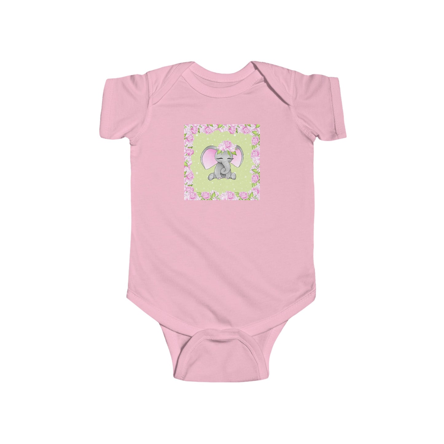 Pink Elephant - Infant Fine Jersey Bodysuit