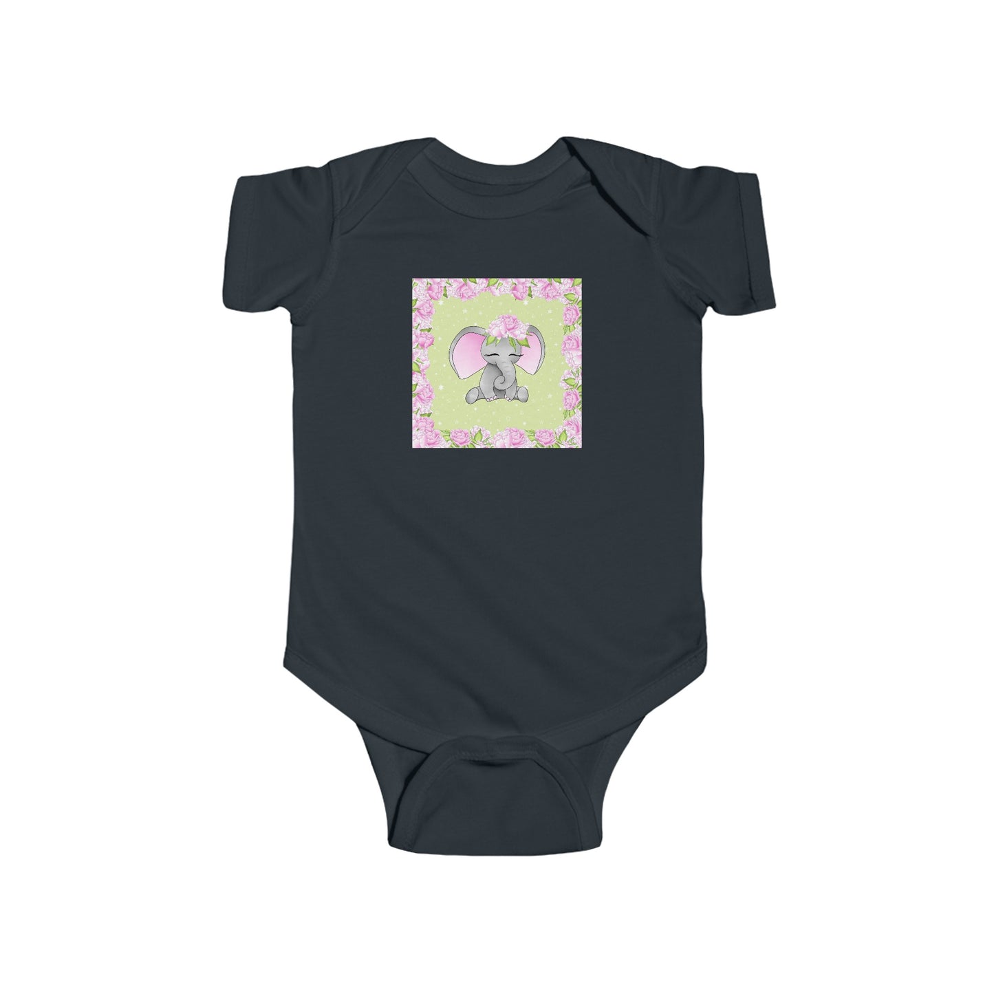 Pink Elephant - Infant Fine Jersey Bodysuit