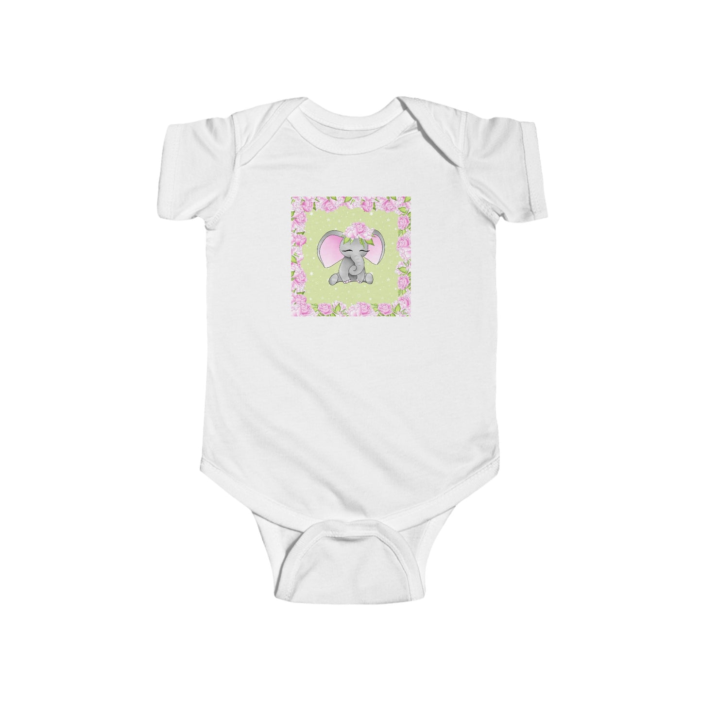 Pink Elephant - Infant Fine Jersey Bodysuit