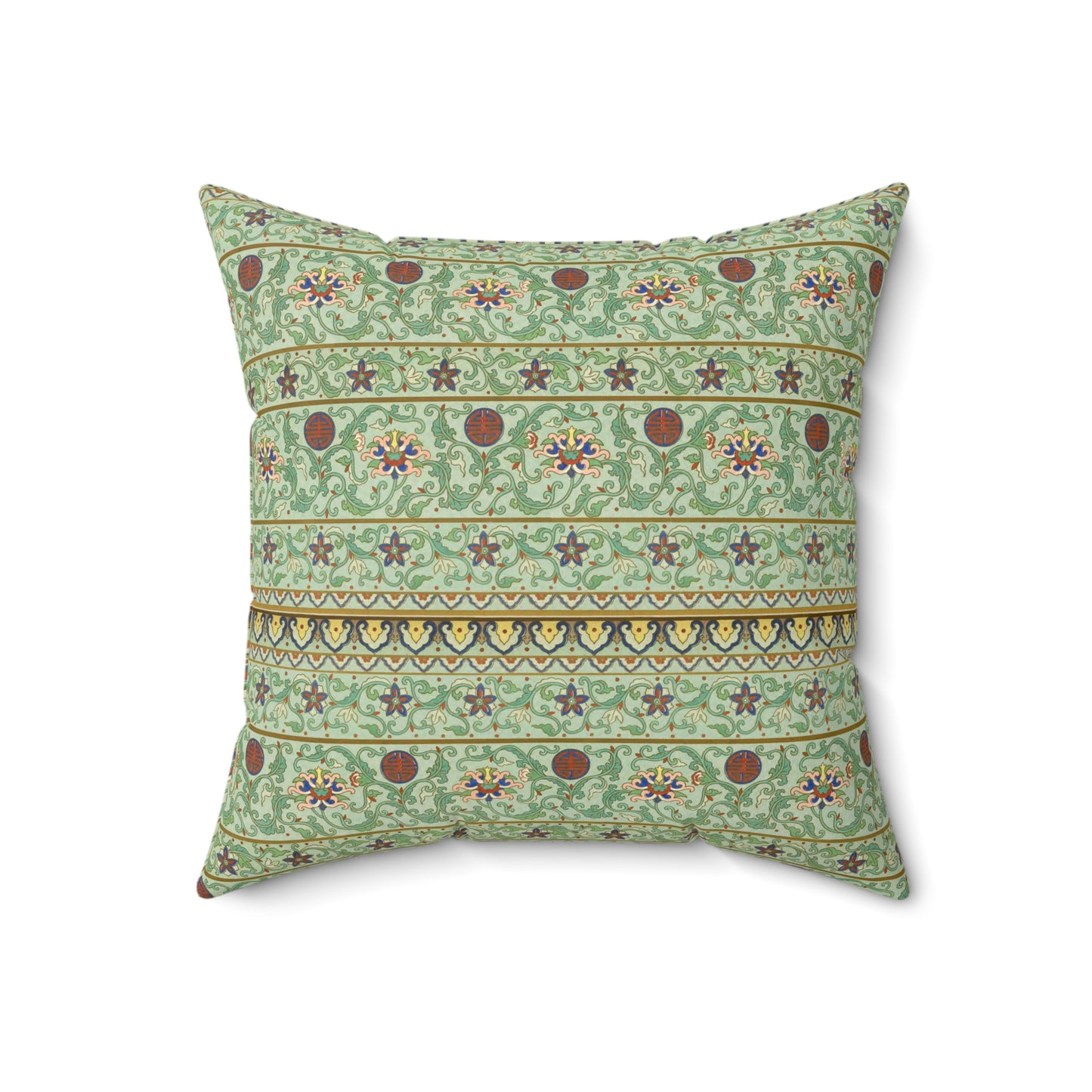 Boho Pattern 22 - Faux Suede Square Pillow