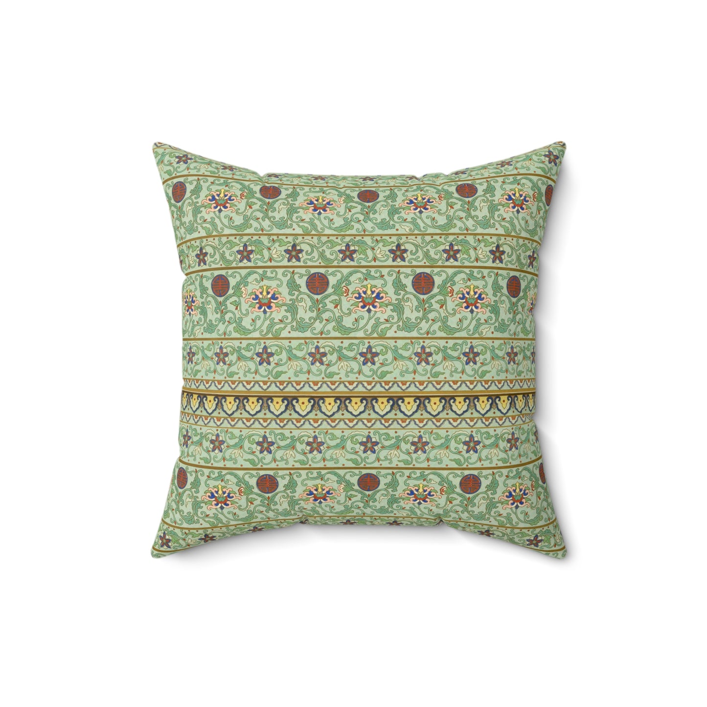 Boho Pattern 22 - Faux Suede Square Pillow