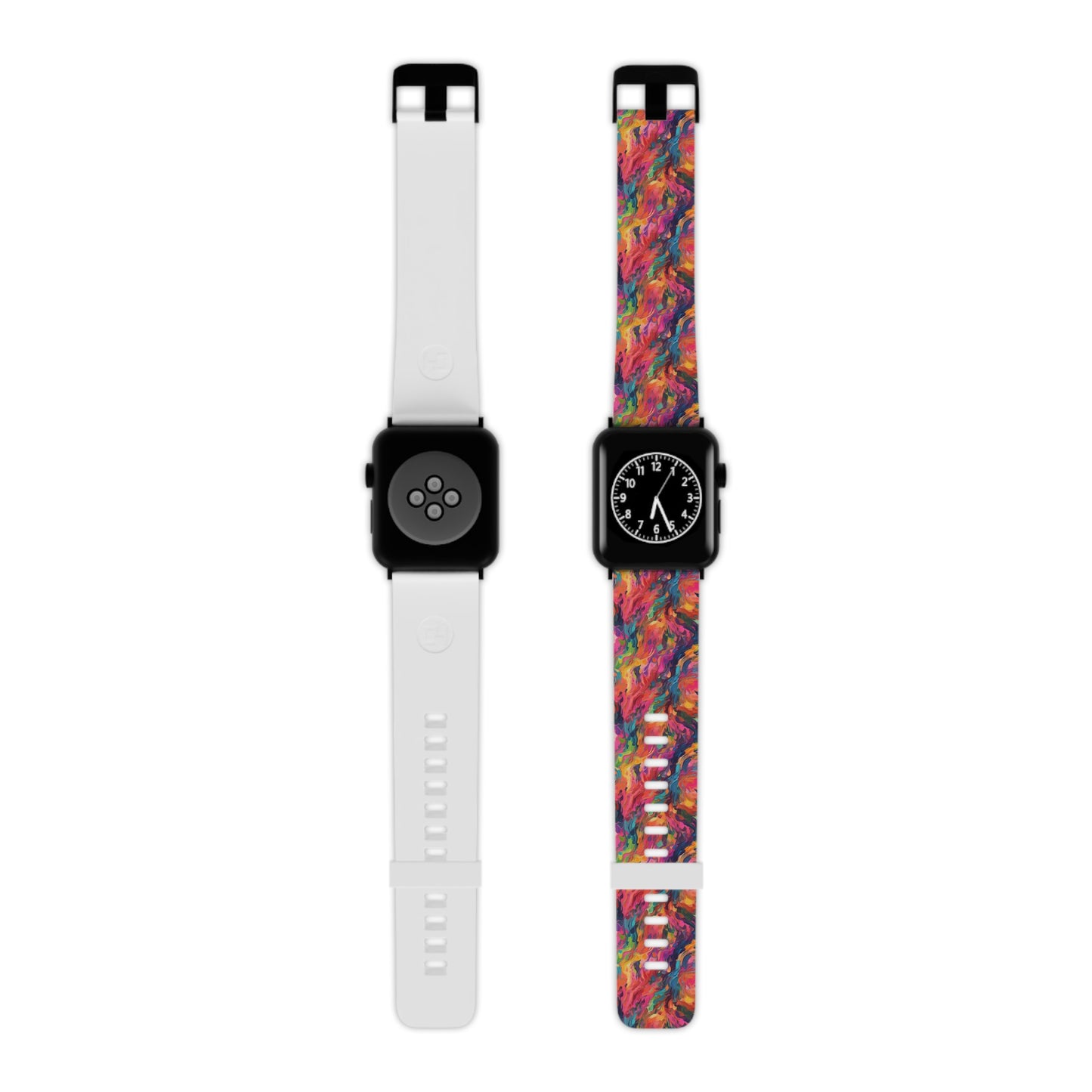 Bright Abstract Rainbow Paint - Watch Band for Apple Watch