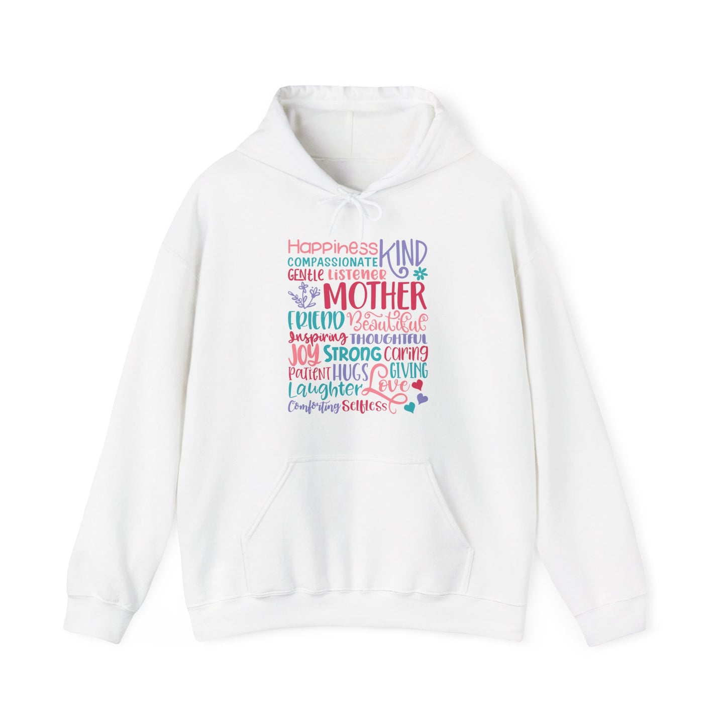 Mom Qualities Subway in Color - Best Mom - Celebrate Mom - Strong Woman - Mom Humor - Unisex Heavy Blend™ Hooded Sweatshirt