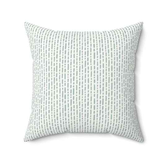 Boho Sage Pattern 6 - Faux Suede Square Pillow