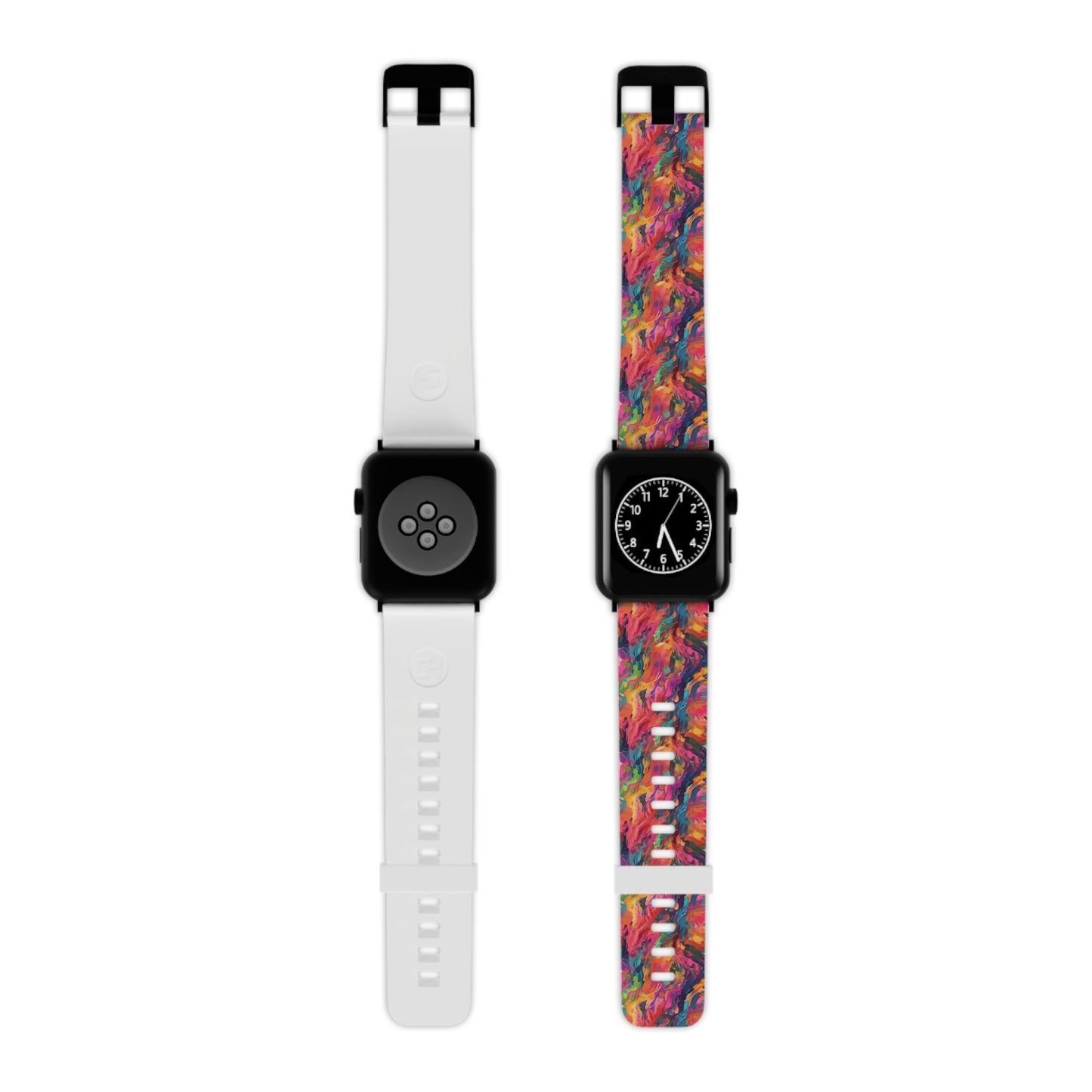 Bright Abstract Rainbow Paint - Watch Band for Apple Watch