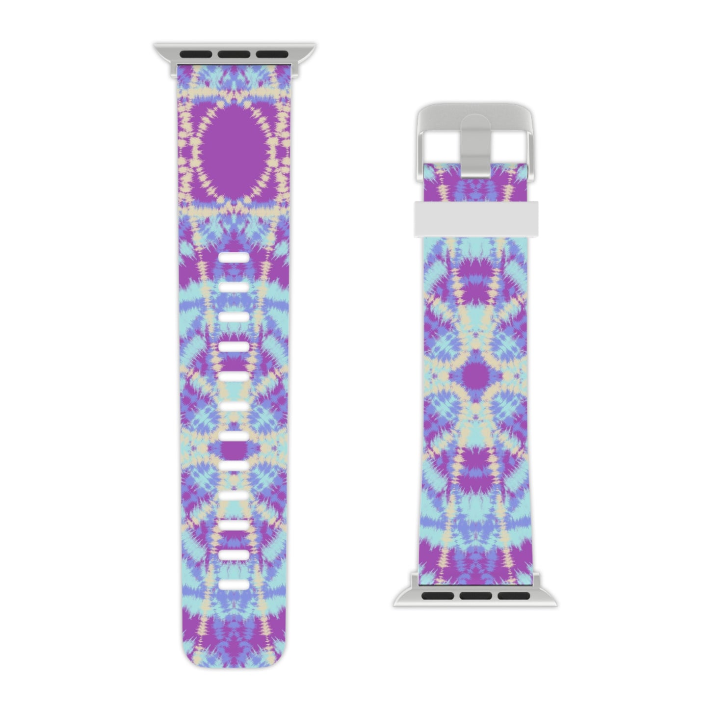 Blue and Purple Tie Dye - Watch Band for Apple Watch