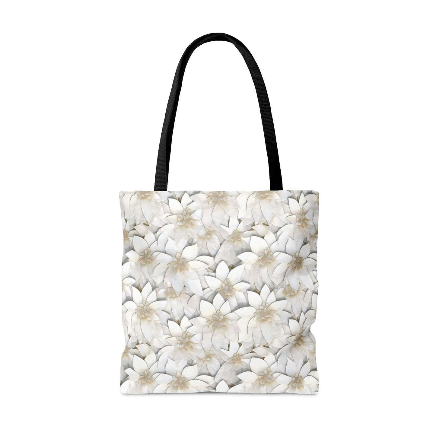 Beautiful and Unique - White Lotus Mosaic 12 - Useful, Multipurpose Bag -Tote Bag (AOP)