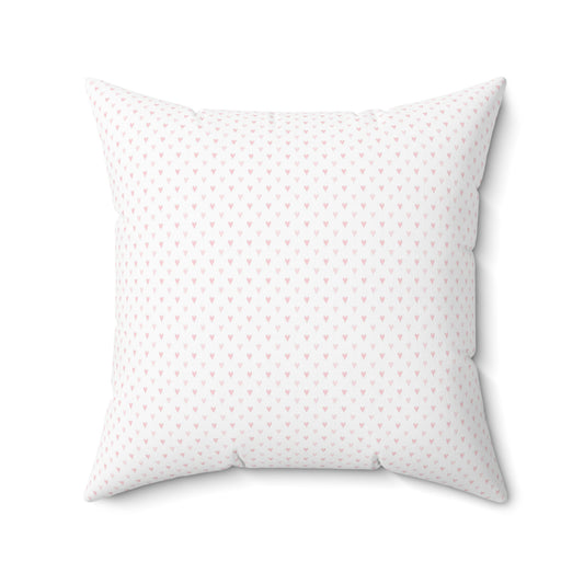 Pink Paris Pattern 2 - Faux Suede Square Pillow