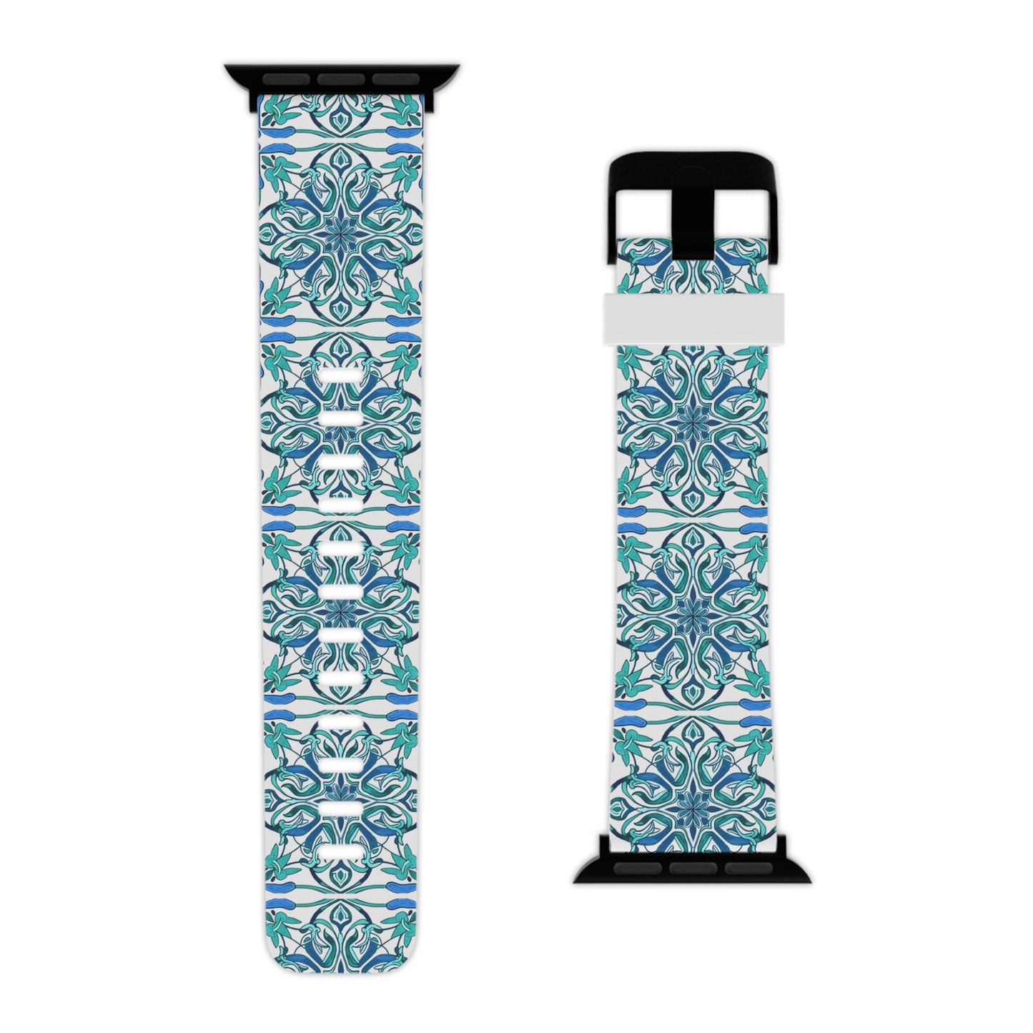 Blue, Green, and White - Watch Band for Apple Watch