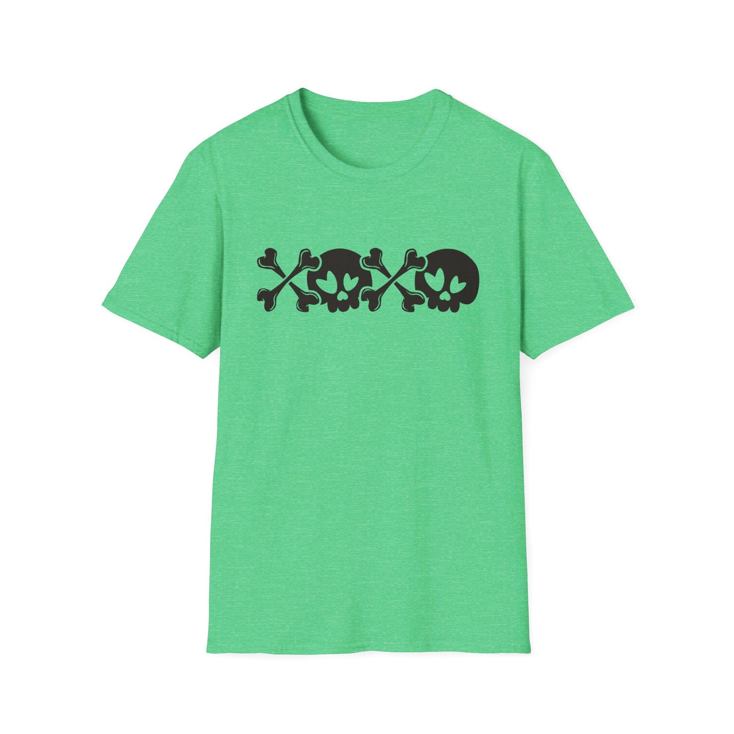 Halloween - Skull - Crossbones - XOXO - Unisex Softstyle T-Shirt