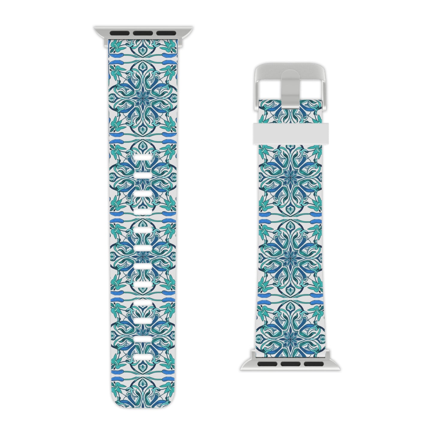 Blue, Green, and White - Watch Band for Apple Watch