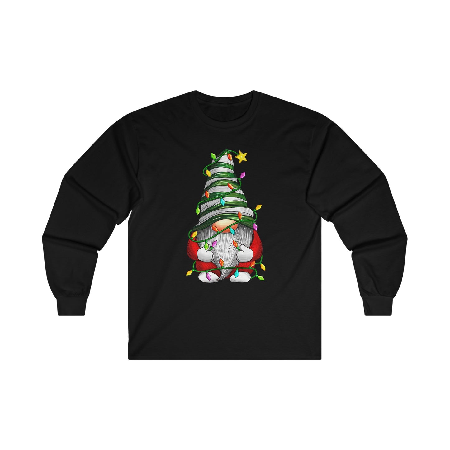 Christmas Gnome - Christmas Lights - Funny Christmas - Ultra Cotton Long Sleeve Tee