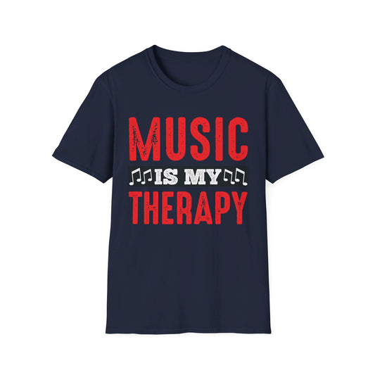 Music is My Therapy - Unisex Softstyle T-Shirt