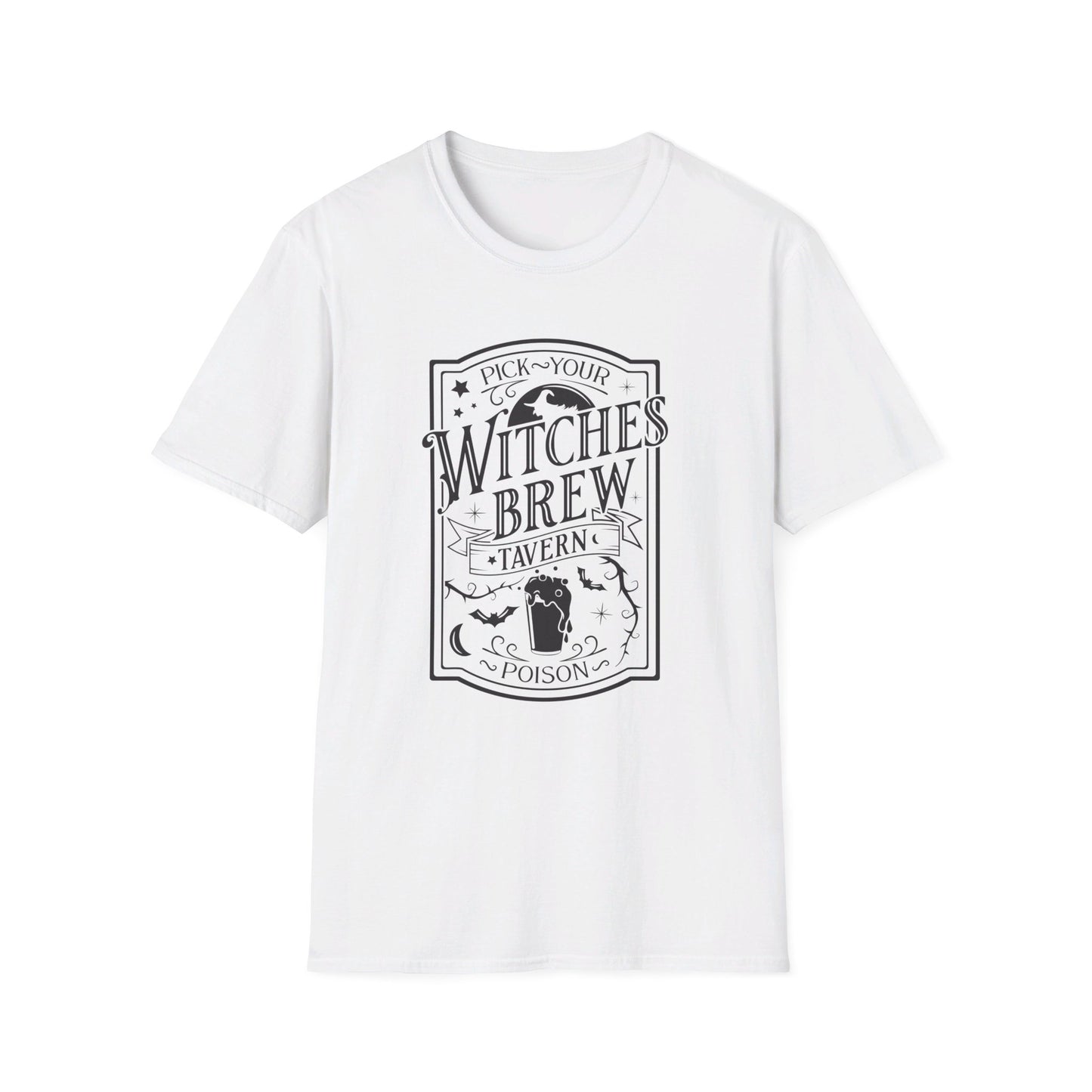 Halloween - Pick Your Poison - Witches Brew Tavern - Unisex Softstyle T-Shirt