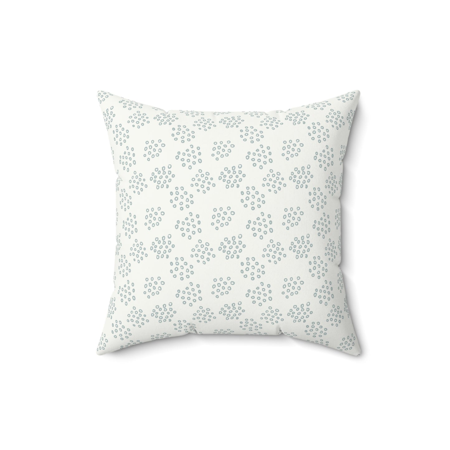Boho Sage Pattern 11 - Faux Suede Square Pillow