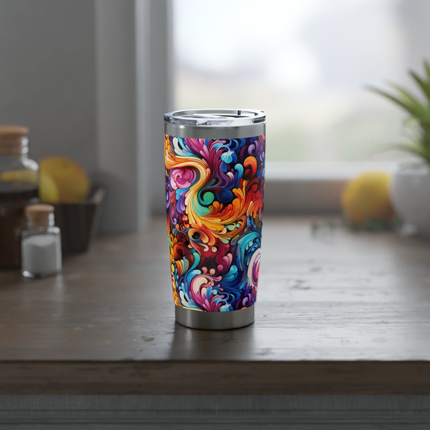 Rainbow Paisley 1.9 - Vagabond 20oz Tumbler - Stainless Steel - Double Wall