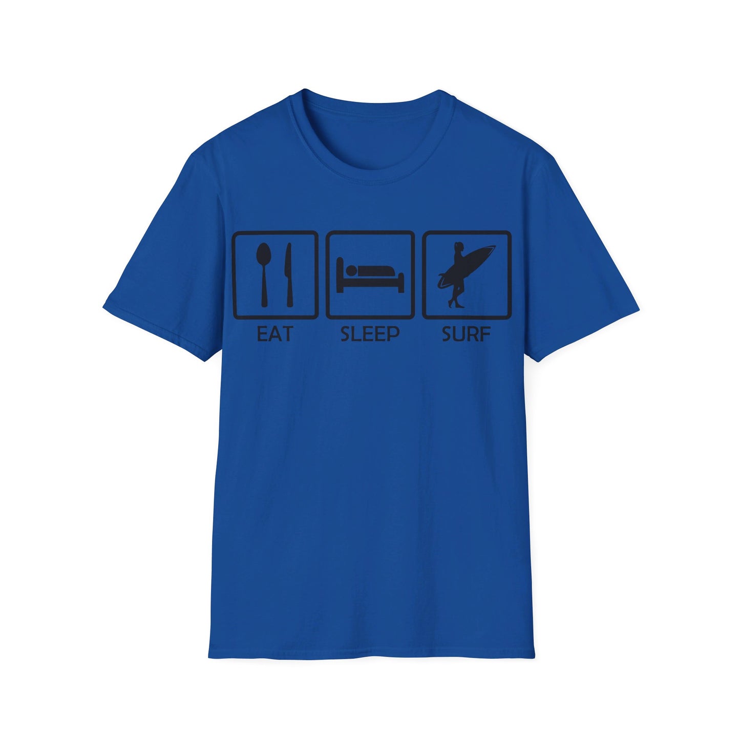 Eat Sleep Surf - Unisex Softstyle T-Shirt