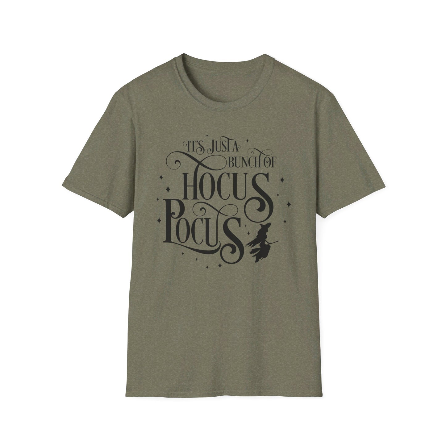 Halloween - Its Just a Bunch of Hocus Pocus - Witches - Trick or Treat - Vintage - Unisex Softstyle T-Shirt