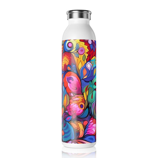 Colorful Joy Elements 1.8 - Slim Water Bottle - Stainless Steel - 20oz