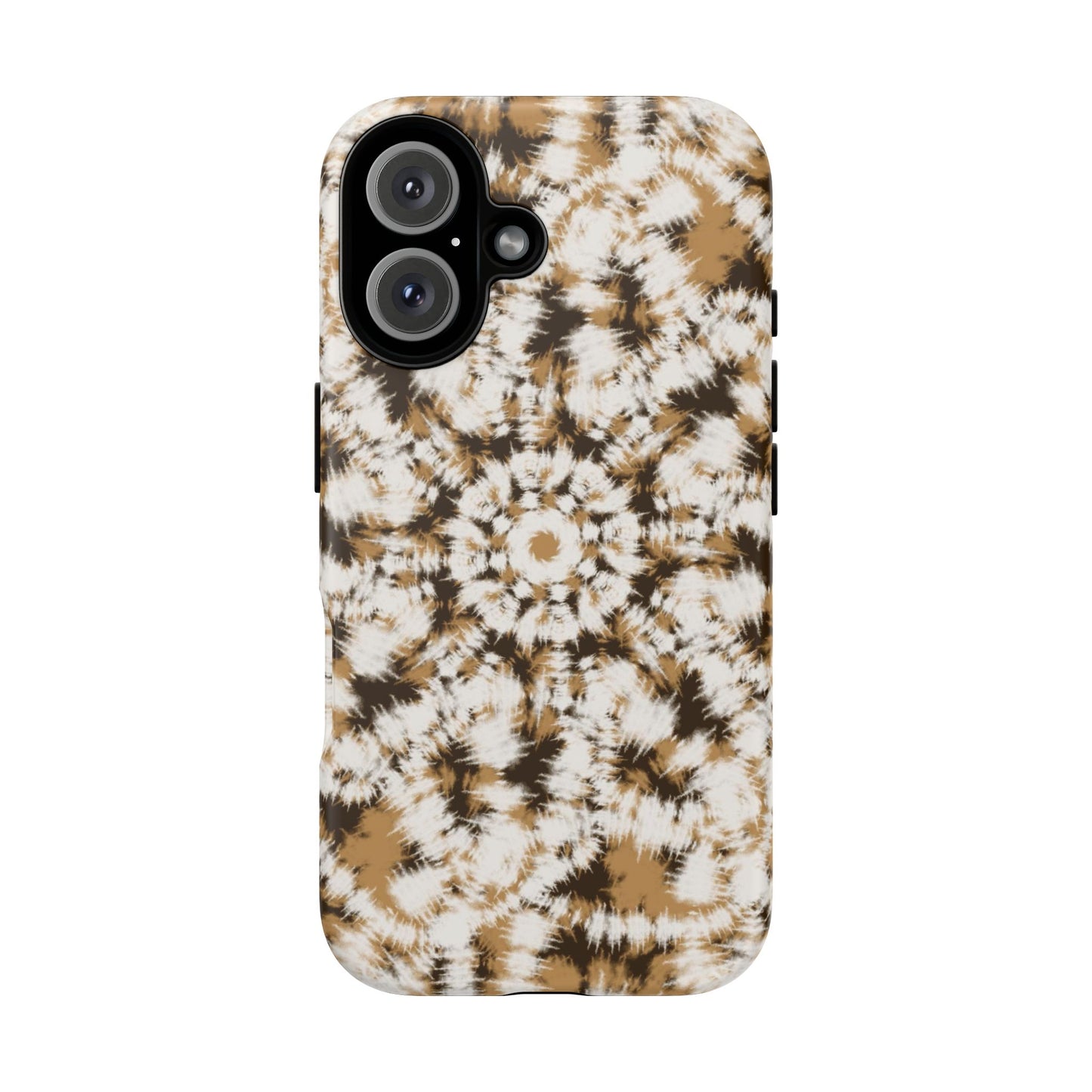 iPhone 16 and iPhone 15 Series - Tan and Brown Batik - Tough Phone Cases