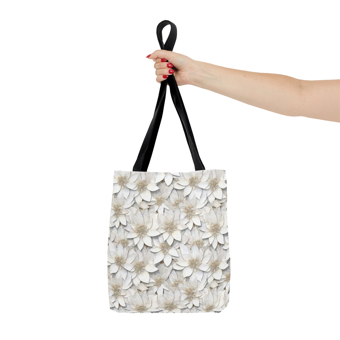 Beautiful and Unique - White Lotus Mosaic 12 - Useful, Multipurpose Bag -Tote Bag (AOP)