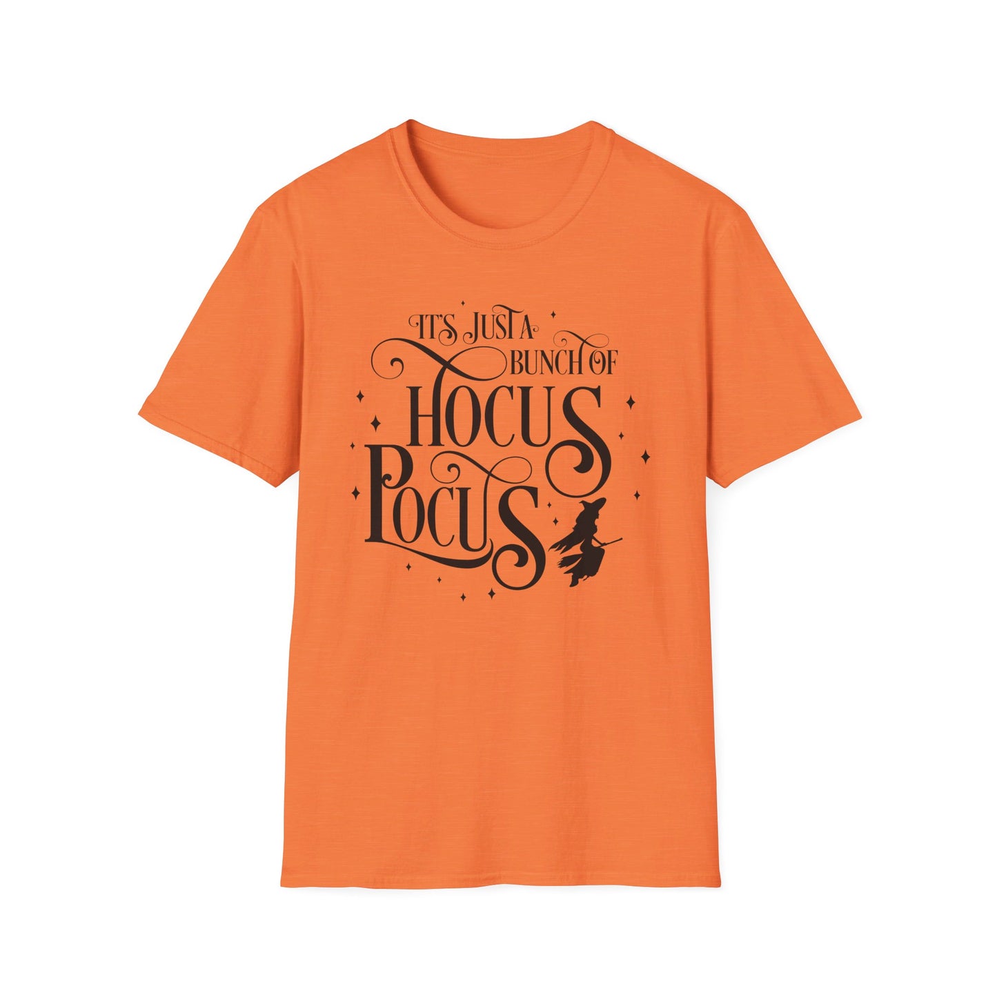 Halloween - Its Just a Bunch of Hocus Pocus - Witches - Trick or Treat - Vintage - Unisex Softstyle T-Shirt