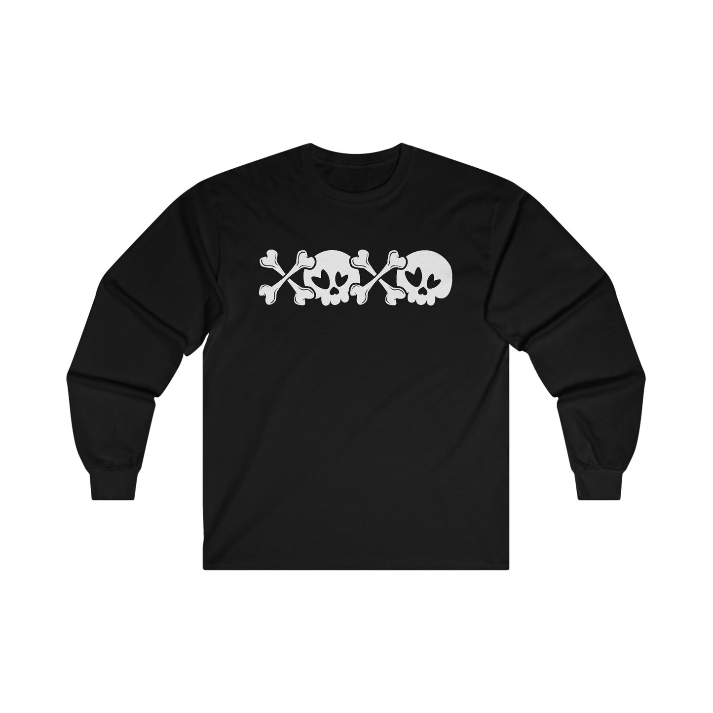 Halloween - Skull - Crossbones - XOXO - Ultra Cotton Long Sleeve Tee