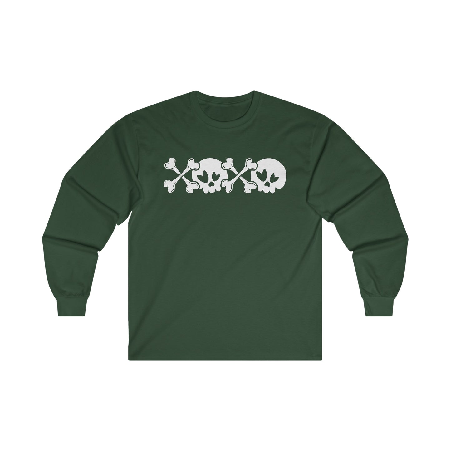 Halloween - Skull - Crossbones - XOXO - Ultra Cotton Long Sleeve Tee