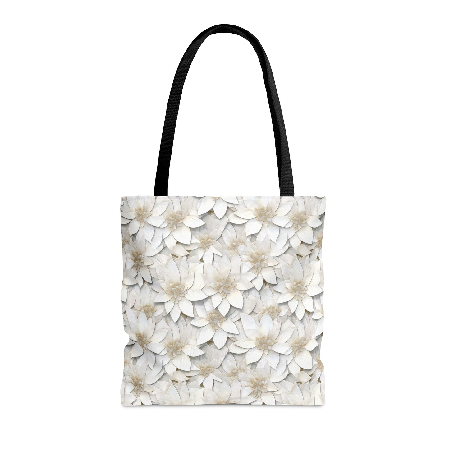 Beautiful and Unique - White Lotus Mosaic 12 - Useful, Multipurpose Bag -Tote Bag (AOP)