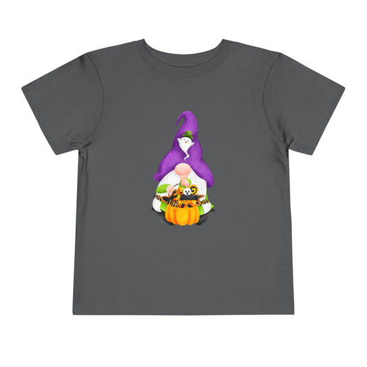 Halloween - Trick or Treat - Gnomes - Ghost - Pumpkin - Candy - Toddler Short Sleeve Tee