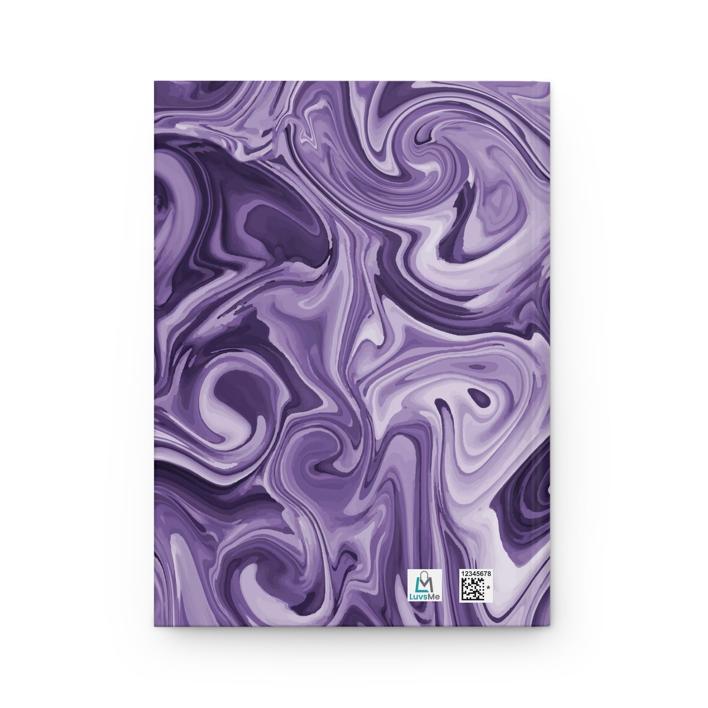 Be REAL Not Perfect - Deep Purple Marble - Hardcover Lined Journal Matte