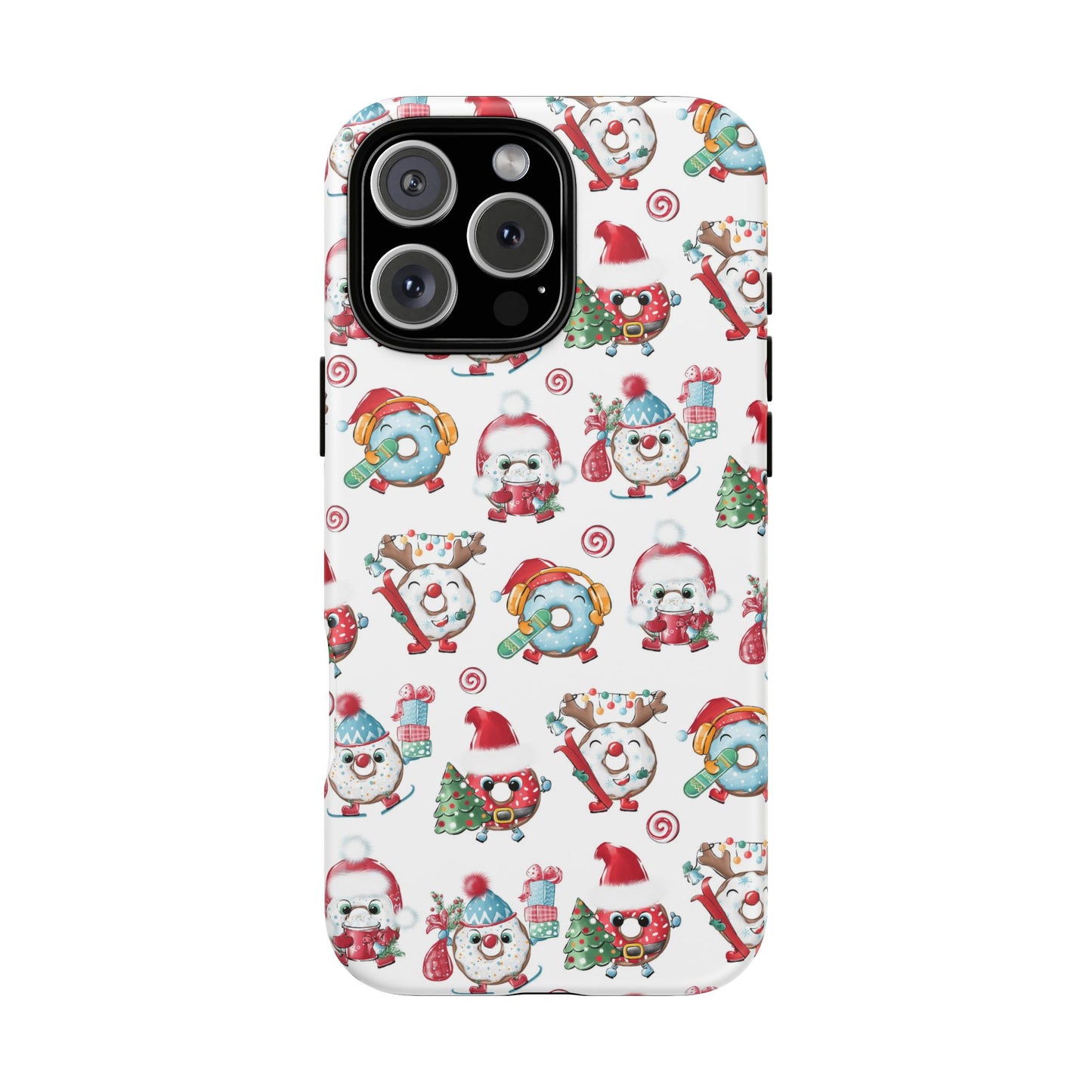 iPhone 16 and iPhone 15 Series - Christmas Doughnuts - Tough Phone Cases