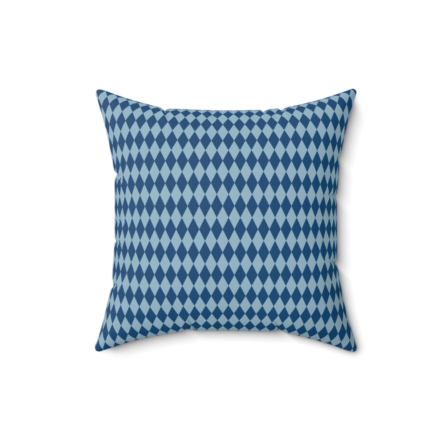 Blue and Gold Paris Pattern 16 - Faux Suede Square Pillow