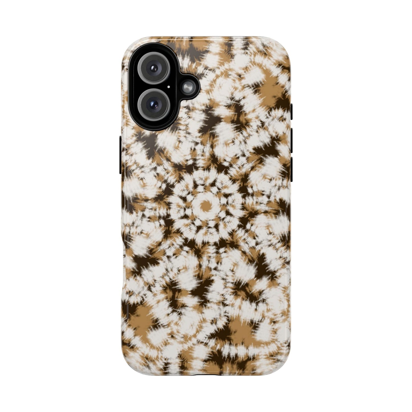 iPhone 16 and iPhone 15 Series - Tan and Brown Batik - Tough Phone Cases