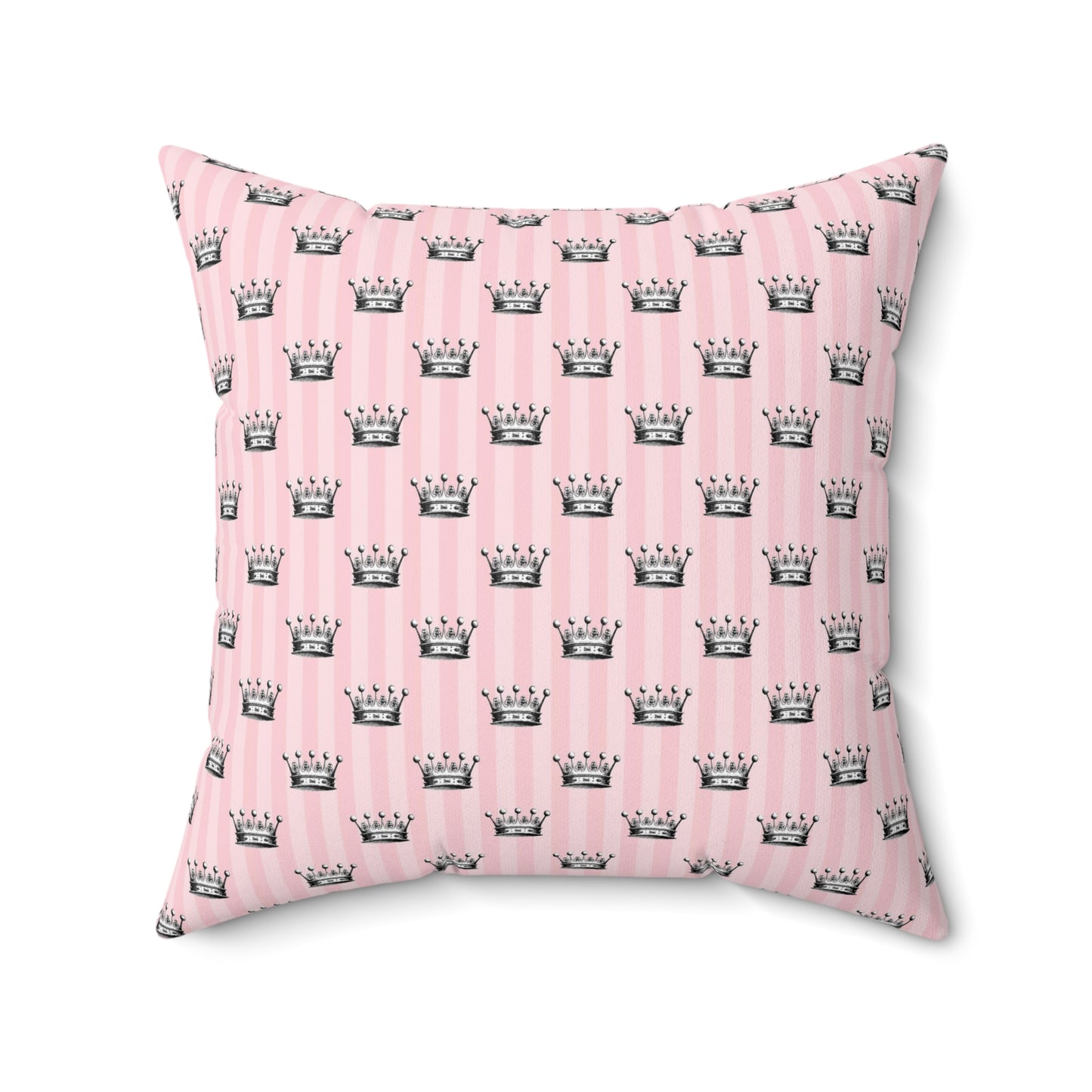 Pink Paris Pattern 20 - Faux Suede Square Pillow