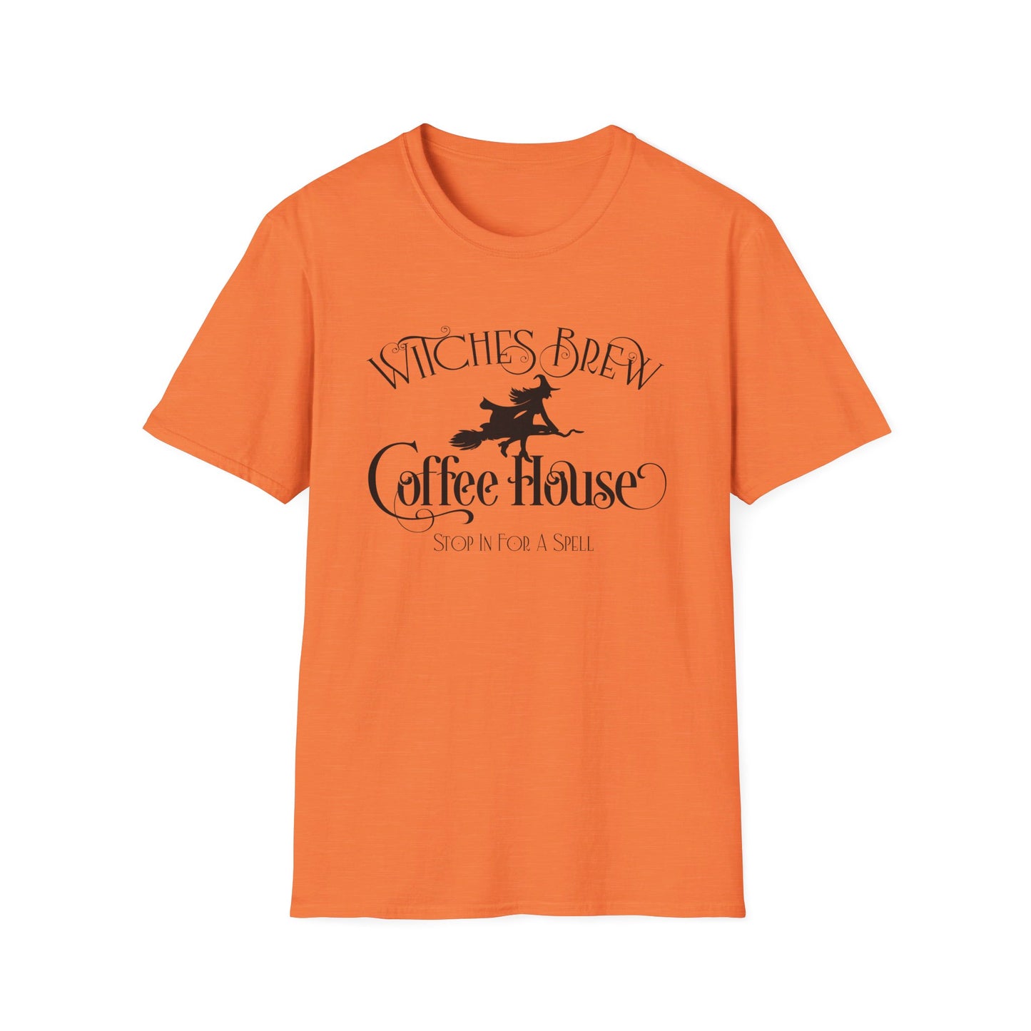 Halloween - Witches Brew Coffee House - Stop in for a Spell - Trick or Treat - Mystical - Vintage - Unisex Softstyle T-Shirt