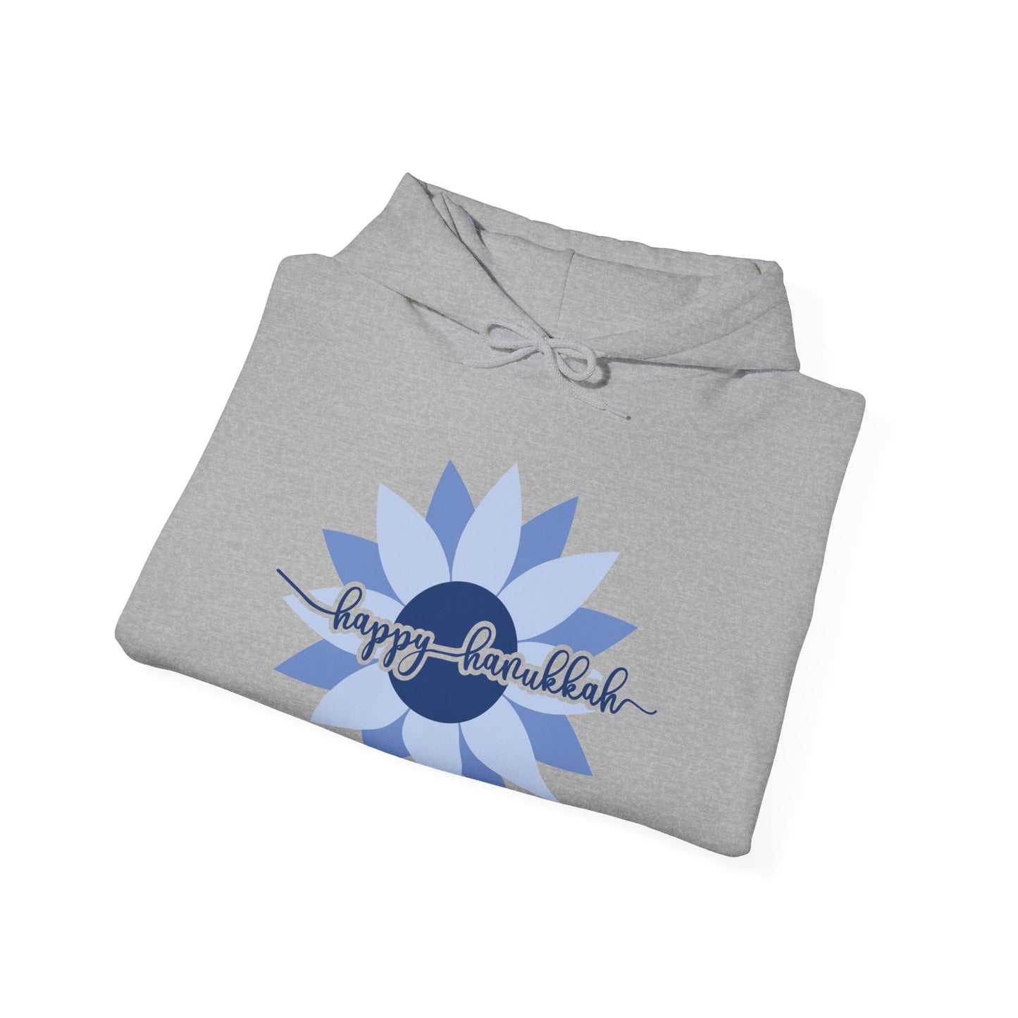 Happy Hanukkah - Sunflower - Hanukkah Sweatshirt - Celebrate Hanukkah - Unisex Heavy Blend™ Hooded Sweatshirt