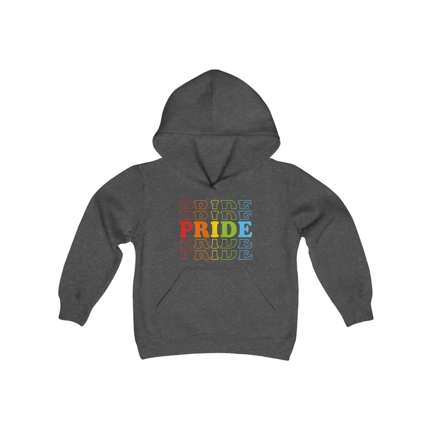 PRIDE - LGBTQ - Self Love - Self Acceptance - Love Equality - Youth Heavy Blend Hooded Sweatshirt