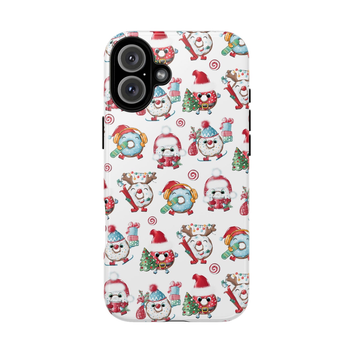 iPhone 16 and iPhone 15 Series - Christmas Doughnuts - Tough Phone Cases